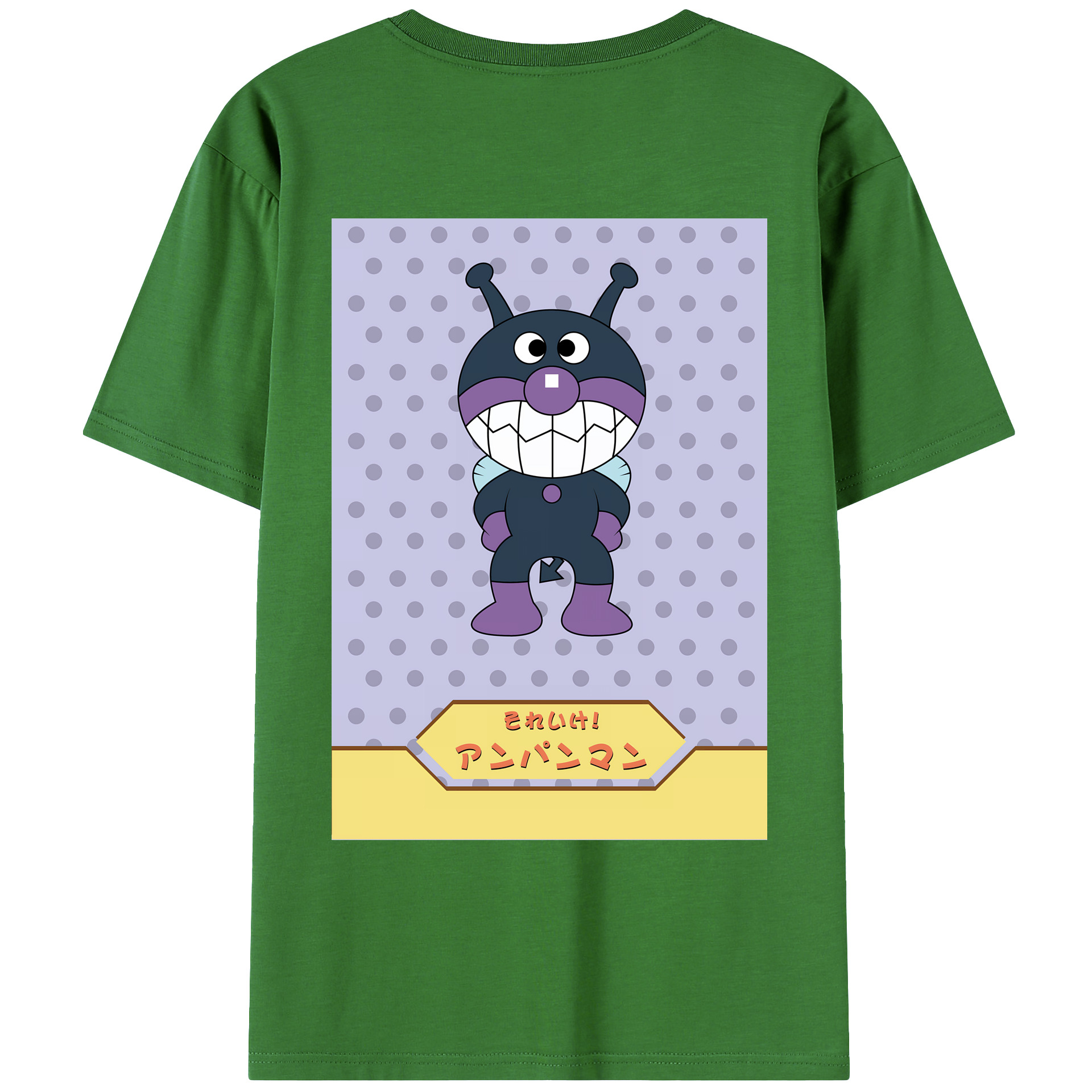 （画像用） アンパンマン Anpanman レディース半袖Tシャツ(バックプリント)
